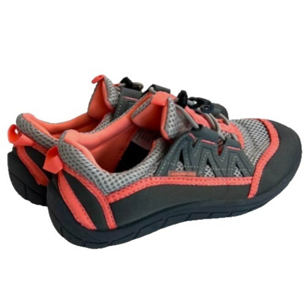Kids Size 4 - Highland Creek Beach  Shoes Gray & Coral